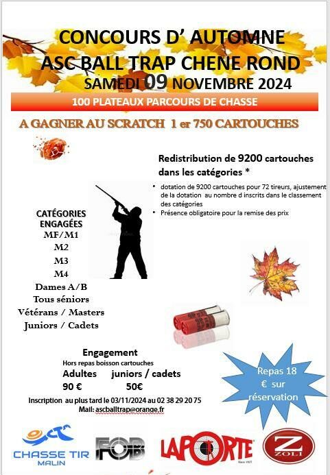 Concours d’automne – 9 novembre 2024